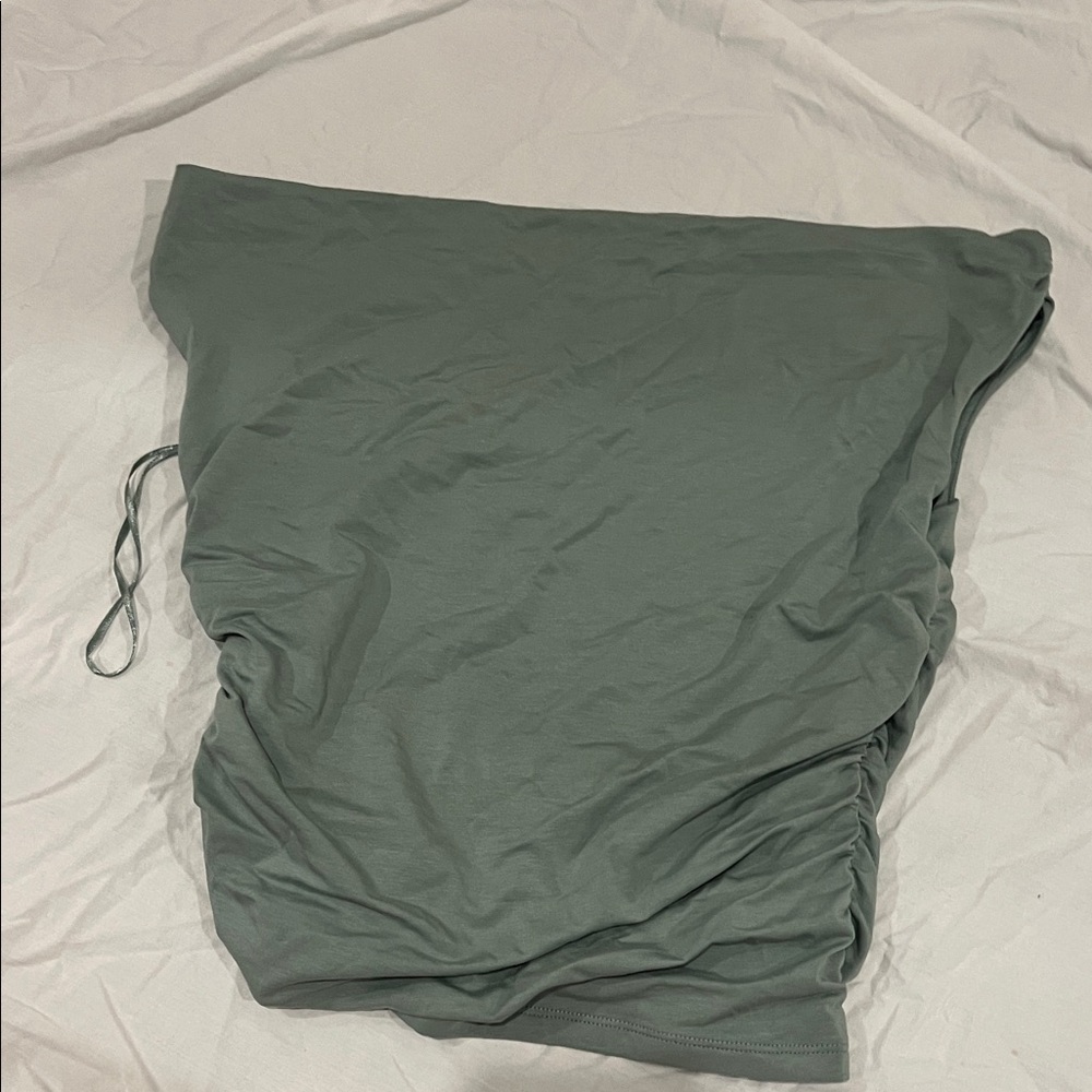 Abercrombie and fitch sage green off the shoulder top new with tags